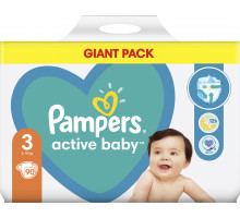 Підгузки Pampers Active Baby 3 (6-10 кг) 90 шт