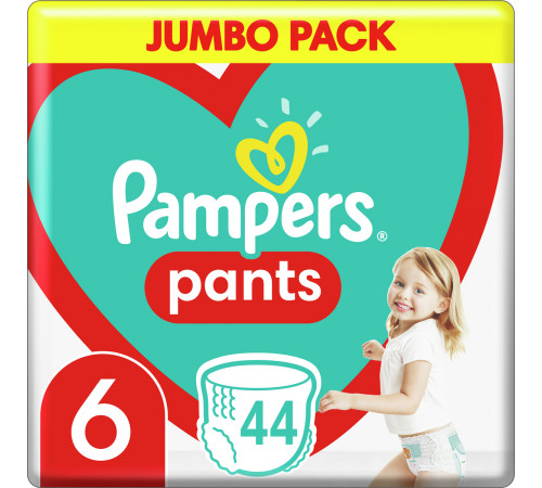 Подгузники-трусики Pampers Pants Размер 6 (Extra Large) 15+ кг 50 шт