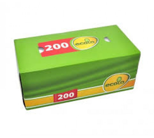 Серветка косметична Ecolo в коробці пенал 200 листів