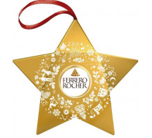 Новогодние конфеты Ferrero Rocher Украшение на елку Звездочка 37.5 г Новогодние конфеты Ferrero Rocher Украшение на елку Звездочка 37.5 г