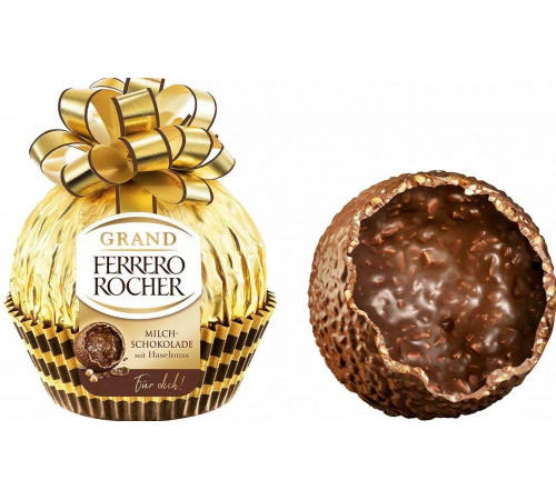 Шоколадная конфета Ferrero Rocher Grand 125 г Шоколадная конфета Ferrero Rocher Grand 125 г