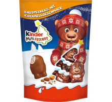Конфеты с хрустящим печеньем со вкусом карамели Kinder Chocolate Mini Friends Мишки пакет 122 г Конфеты с хрустящим печеньем со вкусом карамели Kinder Chocolate Mini Friends Мишки пакет 122 г