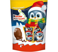 Конфеты с молочно-кремовой начинкой и кусочками печенья Kinder Mini Friends Пингвин пакет 122 г Конфеты с молочно-кремовой начинкой и кусочками печенья Kinder Mini Friends Пингвин пакет 122 г
