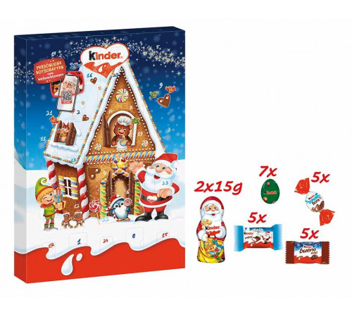 Адвент-календар Kinder Mini Mix 151 г Адвент-календар Kinder Mini Mix 151 г