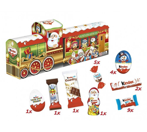 Адвент-календар Kinder Mix 3D Потяг 226 г Адвент-календар Kinder Mix 3D Потяг 226 г