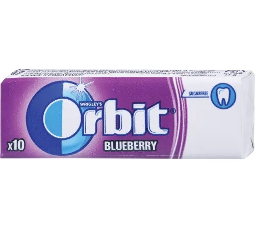 Жеватательная резинка Orbit Blueberry