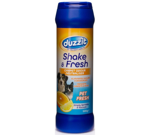 Освіжувач для килимів з нейтралізацією запаху Duzzit Shake & Fresh Pet Fresh 500 г