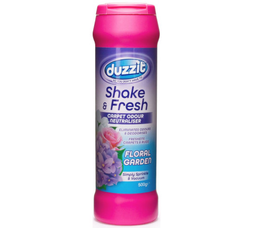 Освіжувач для килимів з нейтралізацією запаху Duzzit Shake & Fresh Квітковий сад 500 г