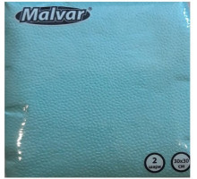 Серветка Malvar  бірюзові  30*30 см 2-ох шарові 40 шт