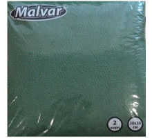 Серветка Malvar зелена  30*30 см 2-ох шарові 40 шт