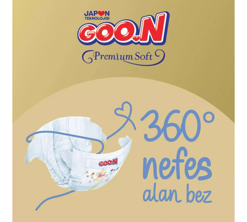 Підгузки Goo.N Premium Soft 5 (12-20 кг) 28 шт