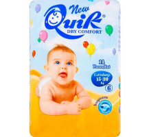 Підгузки дитячі Quik 6 (15-30 кг) 14 шт