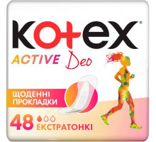 Щоденні гігієнічні прокладки Kotex Active Deo 48 шт