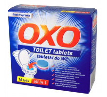 Таблетки для туалета тройного действия OXO fresh fragrance 16 шт (цена за 1 шт)