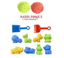 Кинетический песок Modeling Sand 3386 В 9 (2 цвета, 8 форм, инструменты) 1000 г