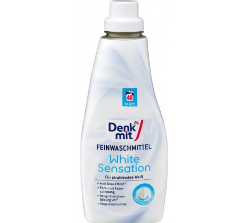 Гель для стирки Denkmit White Sensation 1 л 40 циклов стирки