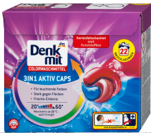 Гелеві капсули для прання Denkmit 3in1 Colorwascmittel 22 шт (ціна за 1 шт)