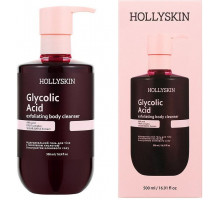 Відлущувальний гель для очищення тіла Hollyskin Glycolic Acid з екстрактом кленового соку 500 мл