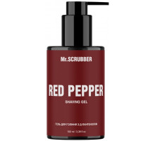 Гель для гоління з д-пантенолом Mr. Scrubber Red Pepper 100 мл