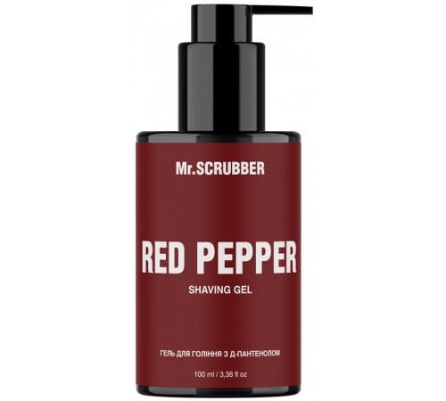 Гель для гоління з д-пантенолом Mr. Scrubber Red Pepper 100 мл