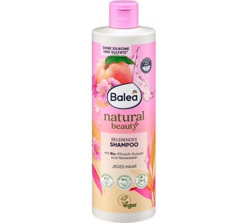Шампунь для волосся Balea Natural Beauty Belebendes 400 мл