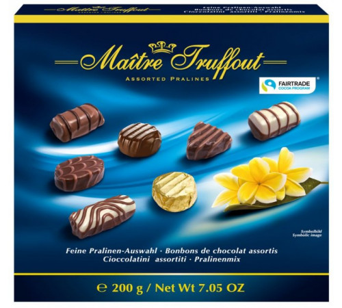 Конфеты Maitre Truffout Assorted Pralines 200 г