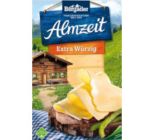 Сир твердий скибочками Bergader Almzeit Extra Wurzig 130 г