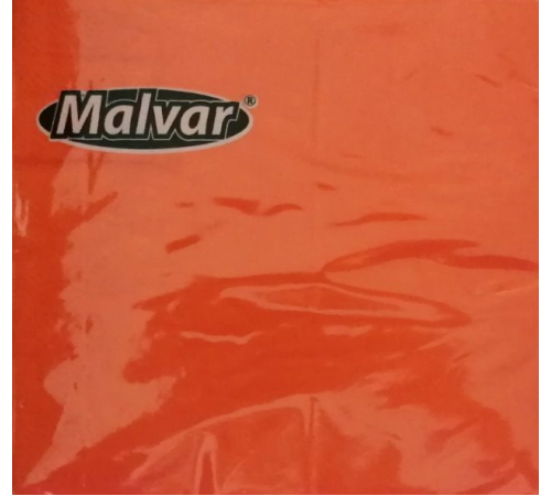 Салфетка Malvar Оранжевая 30*30 см 2-х шаровые 40 шт