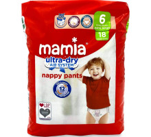Підгузки-трусики Mamia Ultra Dry 6 (16+ кг) 18 шт