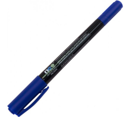 Перманентний маркер двосторонній Neo Line 5846 Синій