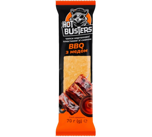 Чіпси Hot Busters BBQ з медом 70 г