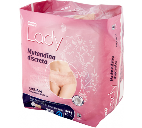 Трусики урологічні жіночі Coop Lady Mutandina Discreta M (80-120 см) 8 шт
