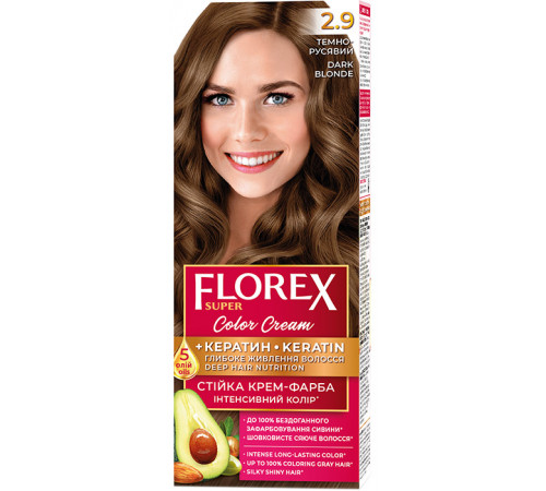 Краска для волос Florex Super 2.9 Темно-Русый