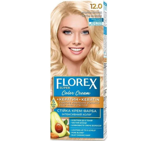 Краска для волос Florex Super 12.0 Ультра-Блонд