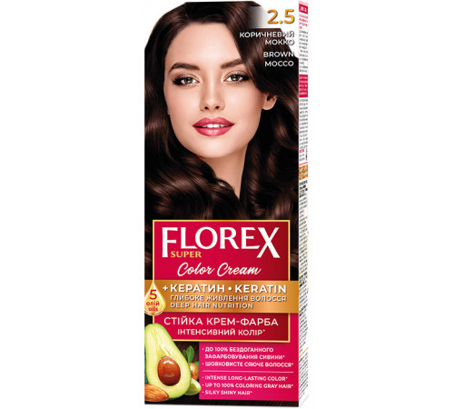 Краска для волос Florex Super 2.5 Коричневый Мокко