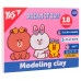 Пластилін Yes 540679 Line Friends 18 кольорів 360 г