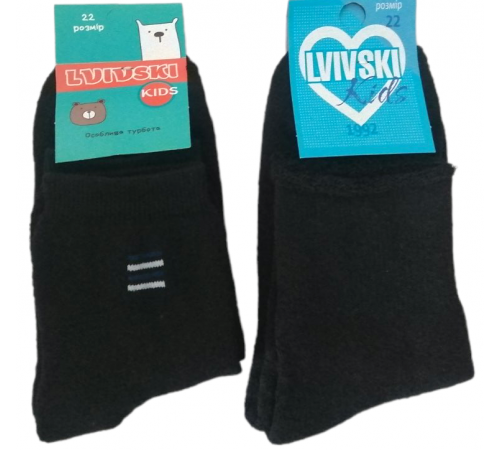 Дитячі махрові шкарпетки Lvivski Kids 22 розмір