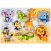 Деревянная игра Рамка-вкладыши Puz-88742 Африканские животные 8 элементов