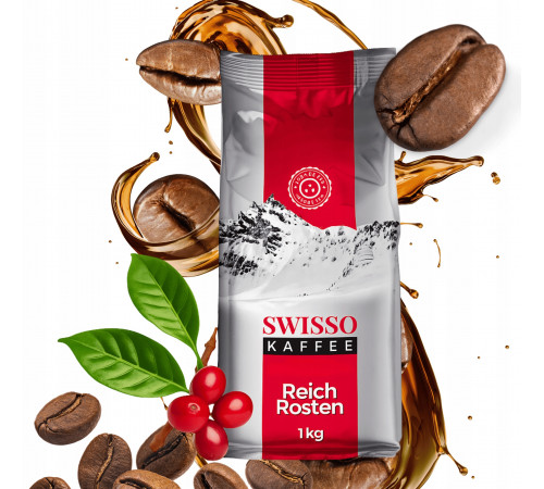 Кофе в зернах Swisso Kaffee Reich Rosten 1 кг