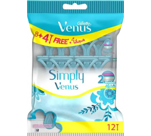 Бритви одноразові жіночі Gillette Simply Venus 2 12 шт Бритви одноразові жіночі Gillette Simply Venus 2 12 шт