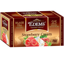 Чай черный Edems Gold Клубника со сливками 50 г 25 пакетиков