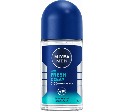 Дезодорант кульковий чоловічий Nivea Fresh Ocean 50 мл