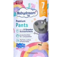 Подгузники-трусики Babydream Premium 7 (17+ кг) 16 шт