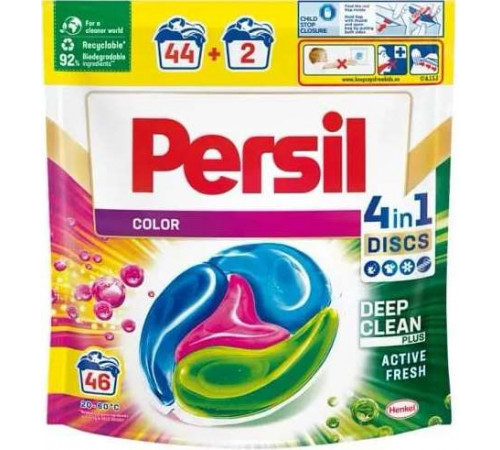 Гелеві диски Persil Discs 4 in 1 Deep Clean Color 41 шт (ціна за 1 шт)