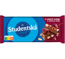 Шоколад Studentska Молочний з Вишнею 170 г