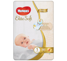Подгузники детские Huggies Elite Soft 1, 3-5 кг 50 шт.