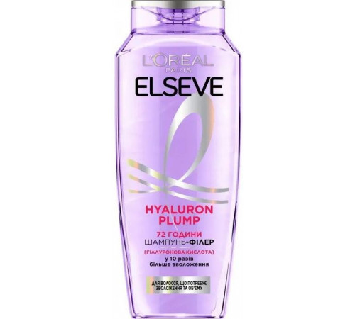 Шампунь-філлер для волосся Elseve Hyaluron Plump 400 мл