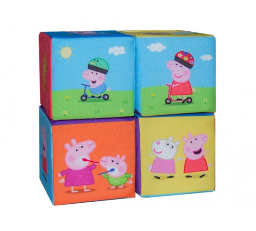 Кубики м'які МС 080602-01 Peppa Pig