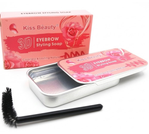 Мило фіксатор для брів Kiss Beauty Троянда 10 г