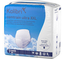 Подгузники-трусики для взрослых Kolibri Comtrain Ultra Soft ХХL (160-200 см) 7 капель 14 шт
